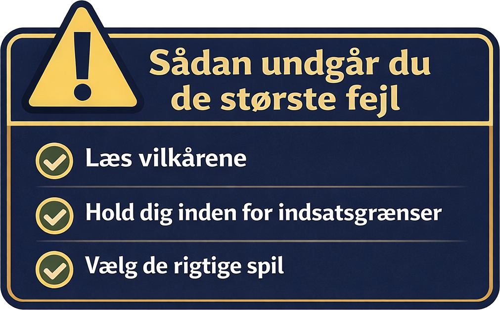 Sådan undgår du de største fejl